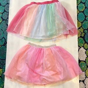 Jumping Beans Cream & Pink Cartwheel Scooter Skirt with Built In Shorts